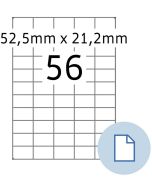 Étiquettes adhésives - 52,5 x 21,2 mm - Blanc : HERMA Dataprint Lot de 28000 Visuel