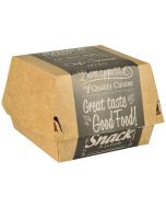 Boîte à Burger - 155 x 155 x 90 mm : PAP STAR Pure Lot de 50 Visuel