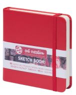 Carnet de croquis Rouge - 90 x 140 mm - Portrait ROYAL TALENS Art Creation Exemple modèle