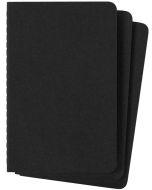 Carnet de Notes Uni P/A6 - Couverture Carton Noir MOLESKINE Lot de 3