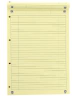Bloc-Notes ligné avec marge et perforé A4  jaune OXFORD