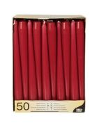 Bougie chandelier - Bordeaux 25 cm : STARPAK Lot de 50 image