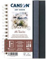 Carnet de croquis Noir - A5 CANSON Art Book Mi-Teintes