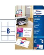 Cartes de Visite blanches - 250 g - 85 x 54 mm : AVERY Quick et Clean Premium Lot de 80 Image