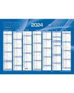 Calendrier de banque 2024 - 430 x 335 mm QUO VADIS Décembre 2023 Juin 2024