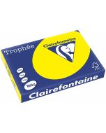 Ramette de papier de 250 feuilles A3 160g - Jaune Soleil : CLAIREFONTAINE Trophée Image