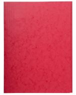 Chemise en carte lustrée à 3 rabats - Rouge : EXACOMPTA Image