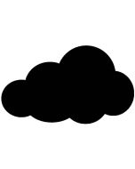 Tableau noir décoratif - Ardoise 290 x 480 mm Nuage SECURIT Silhouette Image