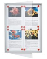 Vitrine d'Intérieur plate - 9 feuilles A4 - 980 x 730 mm : FRANKEN X-tra!Line Visuel