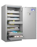 Coffre pour stupéfiants à code - 8 tiroirs - 127L HARTMANN Pharma Protect