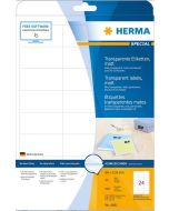 HERMA Étiquettes transparentes 66 x 33,8 mm 4681