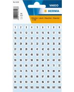 HERMA 4128 : Etiquettes à chiffres autocollants - 8,0 mm - Noir et Blanc