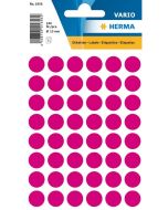 HERMA 1856 : Lot de 240 étiquettes adhésives rondes - 13 ,0 mm - Rose
