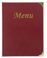 Protège-menus A4 en plastique - Bordeaux SECURIT BASIC