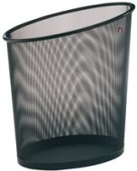 Corbeille à papier 18 litres en métal - Noir ALBA Mesh