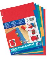 OXFORD Jeu de 6 intercalaires neutres en carte teintée 100204990