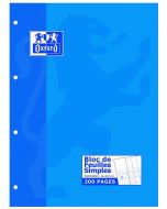 Photo OXFORD : Feuilles mobiles Séyès perforées -  200 pages - 210 x 297 mm
