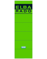 Photo Etiquettes pour dos de classeur - 59 x 190 mm - Vert : ELBA 100420948