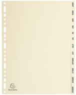 Photo Jeu de 12 Intercalaires mensuels en carton - A4 EXACOMPTA Image