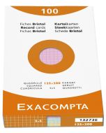 Photo Fiches Bristol quadrillées - 125 x 200 mm - Assortiment EXACOMPTA Image