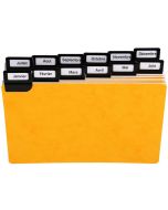 Guides Alphabétiques - Pour fiches 105 x 148 mm - Format Paysage : EXACOMPTA Lot de 24