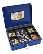 Photo WEDO : Caissette à monnaie avec clip - Bleu - 300 x 240 mm 145 403H