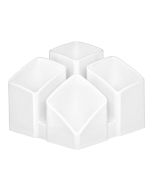 Photo Pot à crayons 4 compartiments - SCALA - Blanc : HAN 17450-12