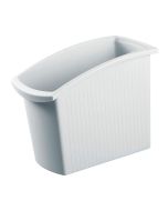Photo Corbeille à papier rectangulaire 18 litres - Gris clair : HAN MONDO