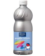 Photo Gouache liquide Argent - 1000 ml (LEFRANC Peinture)