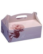 Boîte en carton pour Pâtisserie - 200 x 130 x 90 mm - Rose PAP STAR Lot de 20