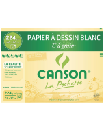 Photo CANSON 200027103 :feuilles de papier à dessin C grainé - Blanc - 320 x 240 mm