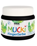 Photo KREUL : Gouache aux doigts  MUCKI - 150 ml - Noir 23112