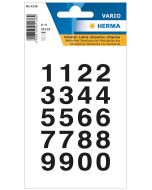 Photo 4136 HERMA  : Etiquettes de chiffres noirs autocollants - 20 mm
