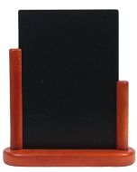 Photo Ardoise de Table - 200 x 230 mm - Support couleur Acajou : SECURIT Elegant Moyen (ELE-M-ME)