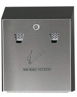 Image Cendrier mural compact Zone fumeurs FGR1012EBK RUBBERMAID