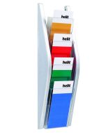 Photo Présentoir mural - 4 compartiments 1/3 de format A4 - Argent : HELIT H6270300