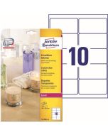 Photo Étiquettes adhésives résistantes - 96 x 50,8 mm - Transparent AVERY