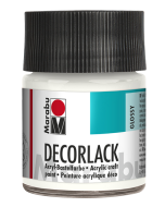 Photo MARABU : Vernis acrylique - Decorlack - 50 ml – Blanc