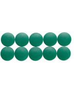 Image MAUL : Lot de 10 aimants ronds - 24 mm - Vert 61624-55