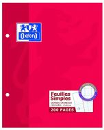 Photo OXFORD Feuilles mobiles Séyès de 200 pages - 170 x 220 mm