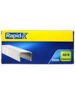 Photo RAPID 24861800 : Boite de 5000 agrafes galvanisées - 26/6