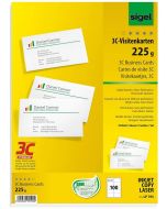 Photo SIGEL : Lot de 100 cartes de visite 3C extra blanches LP798