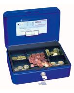 Photo WEDO : Caissette à monnaie avec clip - Bleu - 250 x 180 mm