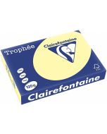 Ramette de papier de 250 feuilles A4 120g - Canari : CLAIREFONTAINE Trophée Visuel