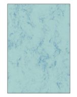 SIGEL DP261 : Lot de 100 feuilles marbrées - Format A4 - Bleu