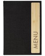 Chemise pour menu A5 avec sérigraphie en plastique - Gris foncé SIGEL