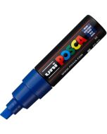 UNI-BALL : Marqueur peinture Posca PC 8K - Pointe biseautée de 8 mm - Bleu foncé