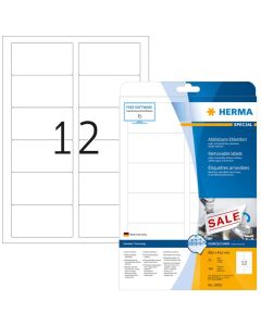 HERMA 10010 : Étiquettes adhésives blanches - Multi-usages - 88,9 x 46,6 mm