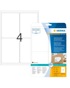 HERMA 10019 : Étiquettes adhésives blanches - Multi-usages - 99,1 x 139,0 mm