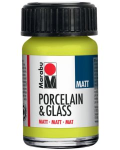 Peinture blanche mate - 15 ml - MARABU Porcelain et Glass Matt